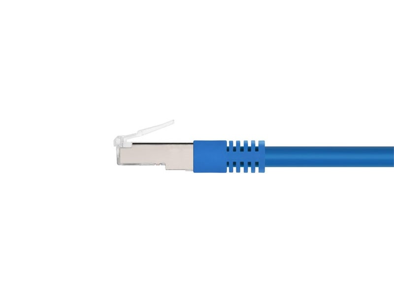Monoprice Cat6A 3ft Blue Patch Cable Double Shielded (S/FTP) 26AWG 10G Pure Bare Copper Molded RJ45 Entegrade Series Ethernet Cable - Image 2
